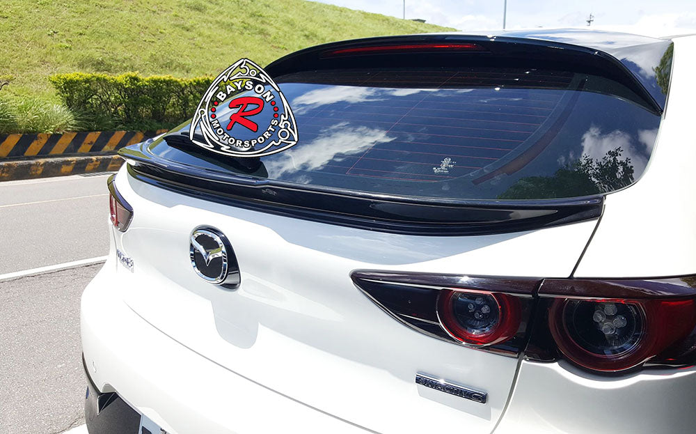 CK Style Mid Spoiler For 2019-2025 Mazda-3 (5Dr Hatchback)