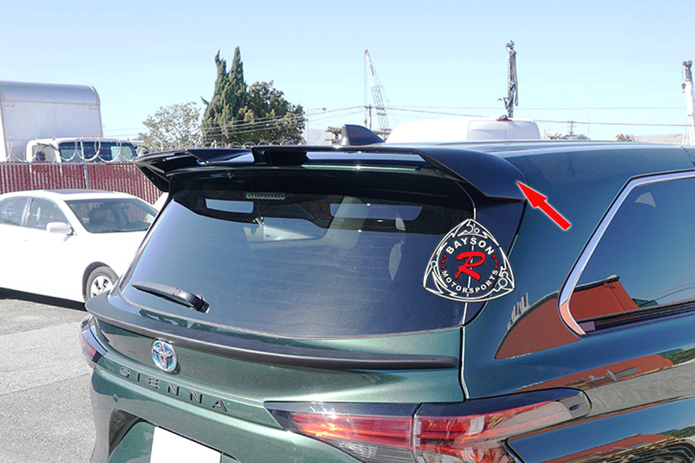 V2 Style Spoiler (ABS Plastic) Gloss Black For 2021-2026 Toyota Sienna