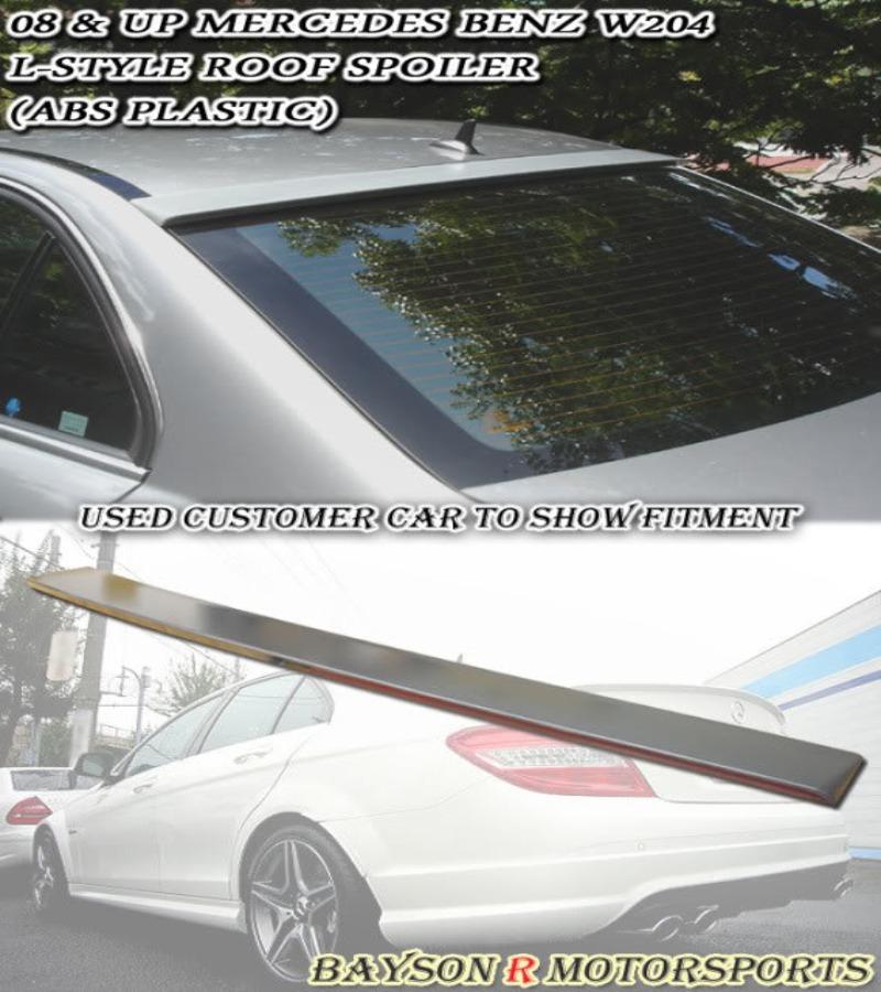 L Style Roof Spoiler For 2008-2014 Mercedes-Benz C-Class 4Dr (W204)