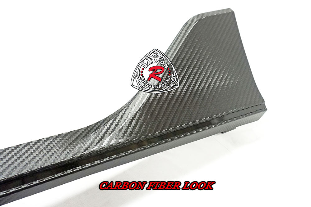 TR Style Side Skirts (Carbon Look) For 2016-2021 Honda Civic (4Dr Sedan/5Dr Hatchback)