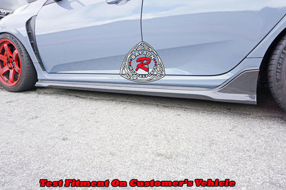 MU Style Side Skirts (Carbon Fiber) For 2017-2021 Honda Civic Type R (FK8)