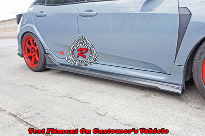MU Style Side Skirts (Carbon Fiber) For 2017-2021 Honda Civic Type R (FK8)