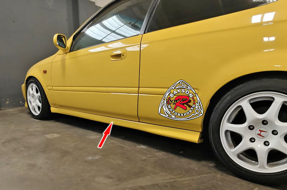 OE Style Rocker Panel (Replacement) For 1996-2000 Honda Civic (2Dr Coupe/3Dr Hatchback)