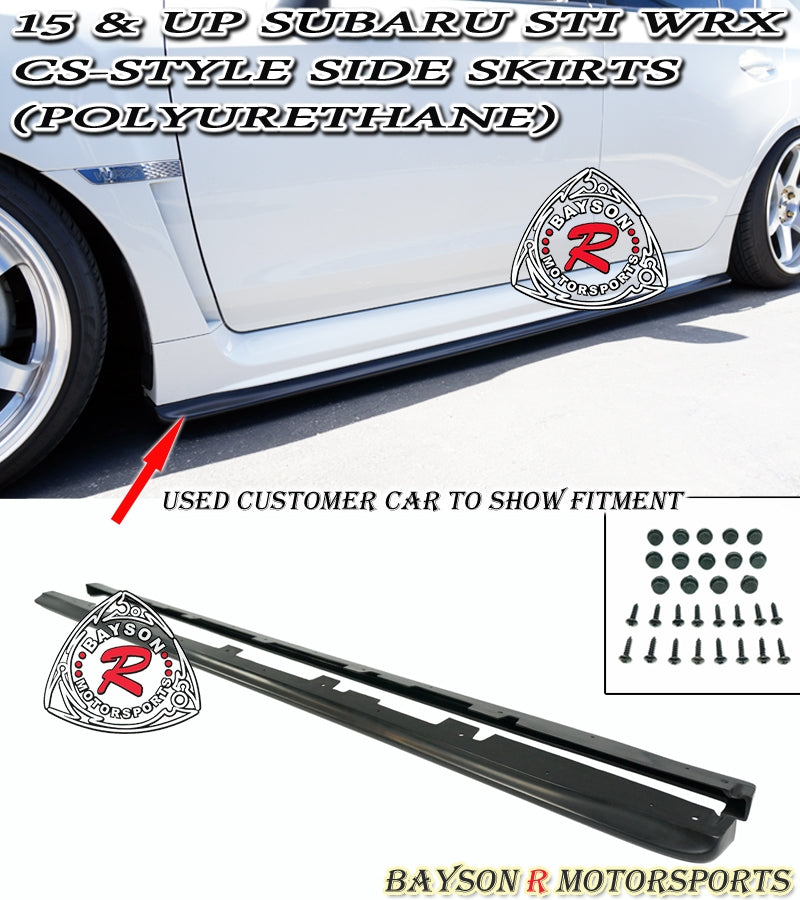 CS Style Side Skirts For 2015-2021 Subaru WRX/WRX Sti