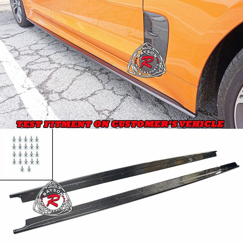 CK Style Side Skirts (Carbon Fiber) For 2018-2022 KIA Stinger