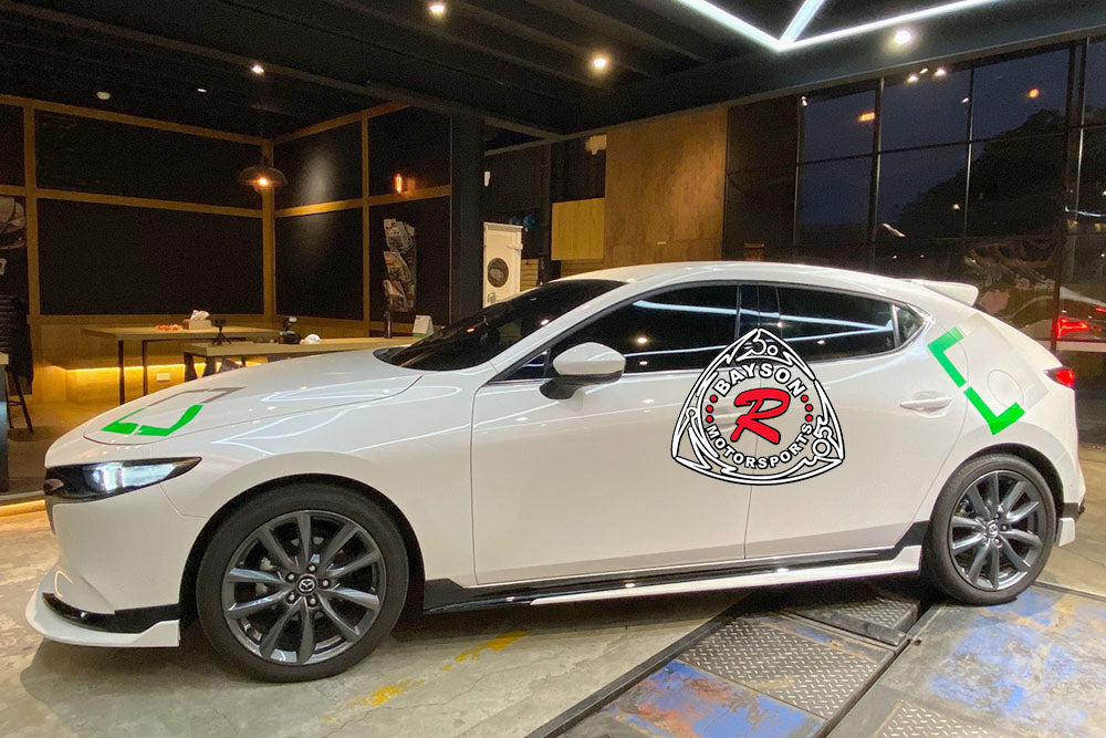 TH Style Side Skirts For 2019-2026 Mazda-3