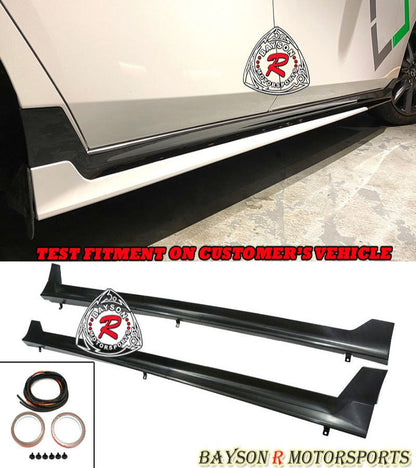 TH Style Side Skirts For 2019-2026 Mazda-3