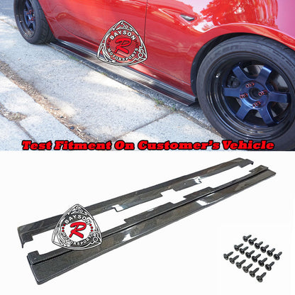 A Style Side Skirts Extension (Carbon Fiber) For 2016-2024 Mazda Miata