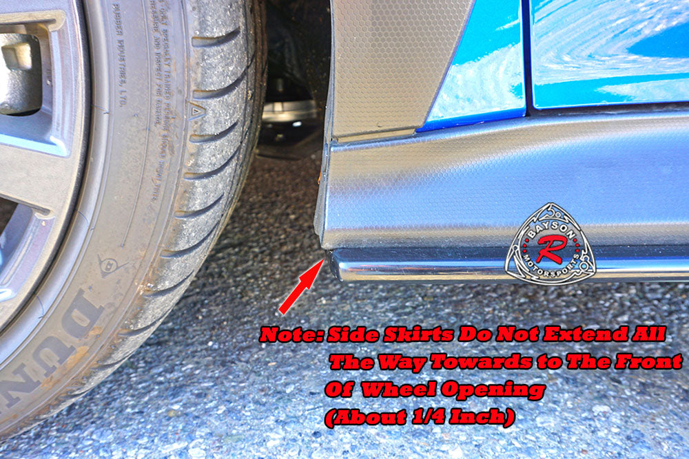 ST Style Side Skirt Extensions (ABS Plastic) For 2022-2026 Subaru WRX