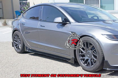 F Style Side Skirts For 2024-2025 Tesla Model-3