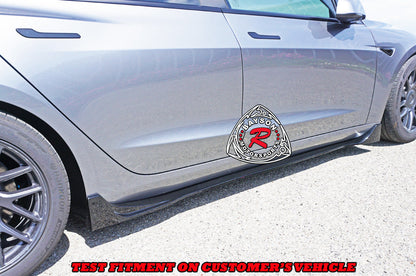 F Style Side Skirts For 2024-2025 Tesla Model-3