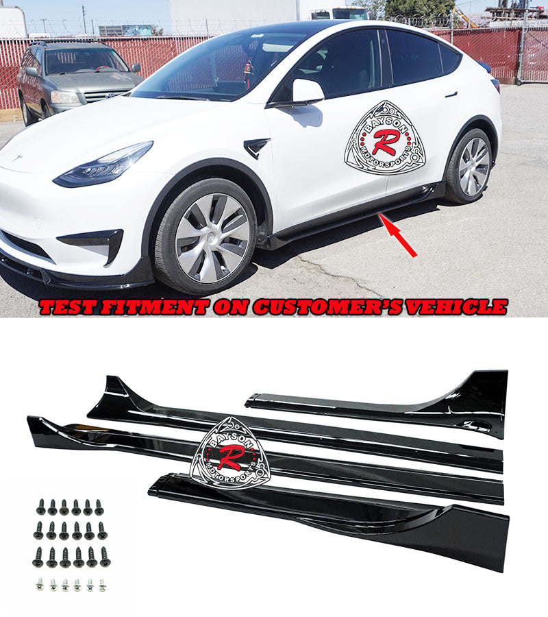 F Style Side Skirts For 2020-2024 Tesla Model-Y