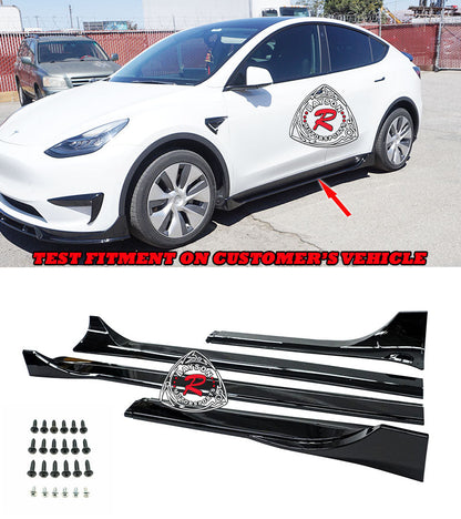 F Style Side Skirts For 2020-2024 Tesla Model-Y