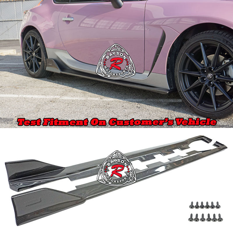 TM Style Side Skirts (Carbon Fiber) For 2022-2026 Subaru BRZ