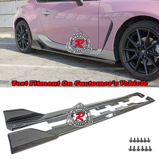 TM Style Side Skirts (Carbon Fiber) For 2022-2026 Subaru BRZ