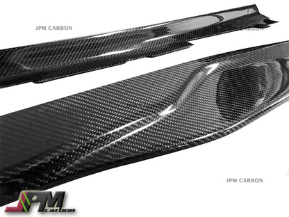 JPM R1 Carbon Fiber Side Skirt Add-on Lip Fits For 2016-2022 Chevy Camaro SS Only