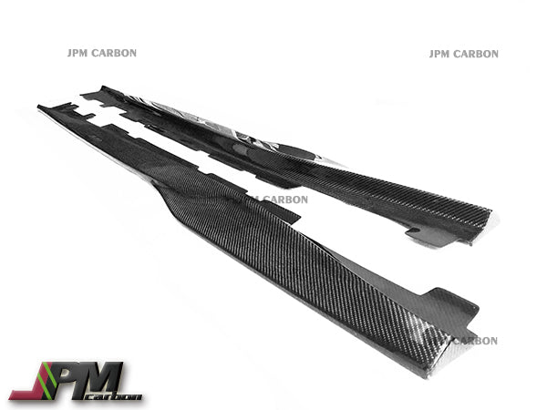 JPM R1 Carbon Fiber Side Skirt Add-on Lip Fits For 2016-2022 Chevy Camaro SS Only
