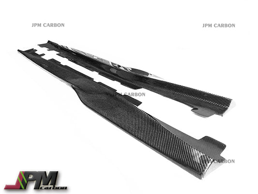 JPM R1 Carbon Fiber Side Skirt Add-on Lip Fits For 2016-2022 Chevy Camaro SS Only