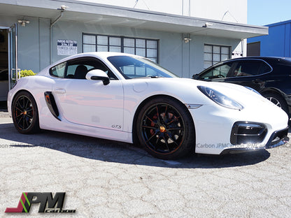 [JPMCarbon] GT4 Style Side Scoops w/o Logo (Carbon Fiber) For 2013-2016 Porsche Cayman / Boxster (981)