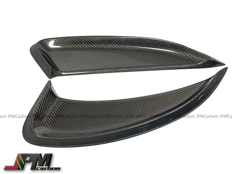 [JPMCarbon] GT4 Style Side Scoops w/ Logo (Carbon Fiber) For 2013-2016 Porsche Cayman / Boxster (981)