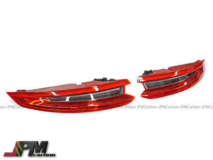 Euro Style LED Sequential Tail Lights (Red/Clear) For 2017-2019 Porsche 991.2