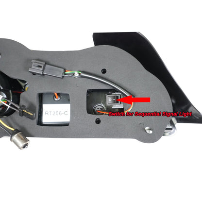 JDM Style LED Sequential Tail Lights (Black Chrome Housing) For 2000-2003 Honda S2000 (AP1)