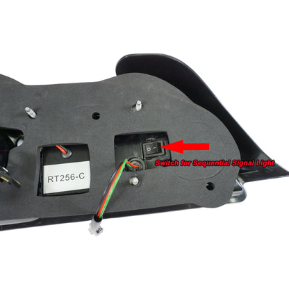 JDM Style LED Sequential Tail Lights (Black Chrome Housing) For 2004-2009 Honda S2000 (AP2)