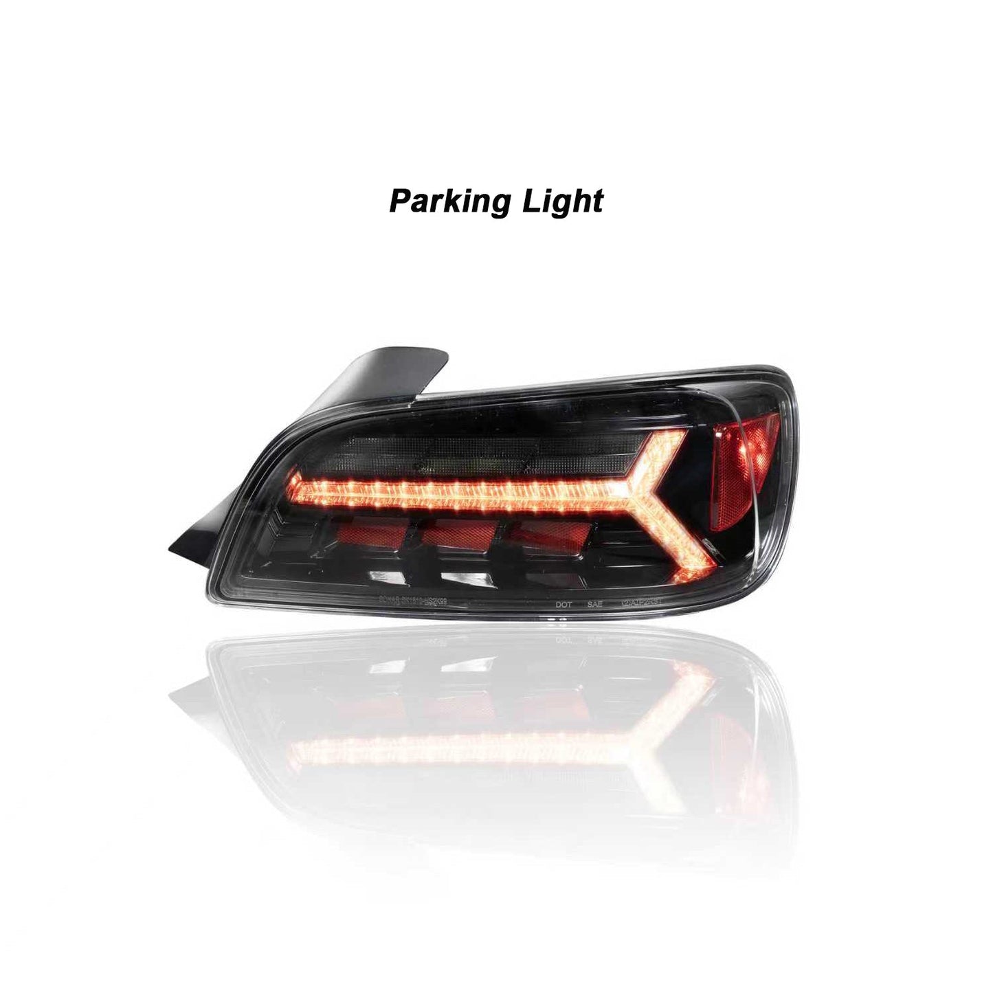 JDM Style LED Sequential Tail Lights (Black Chrome Housing) For 2004-2009 Honda S2000 (AP2)