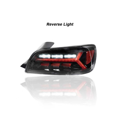 JDM Style LED Sequential Tail Lights (Black Chrome Housing) For 2004-2009 Honda S2000 (AP2)