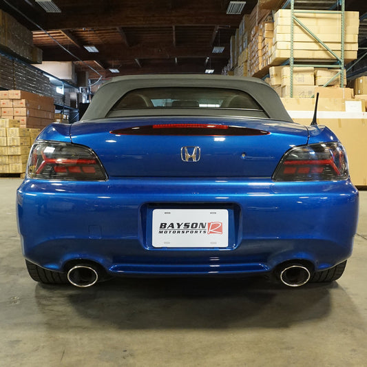 JDM Style LED Sequential Tail Lights (Black Chrome Housing) For 2004-2009 Honda S2000 (AP2)