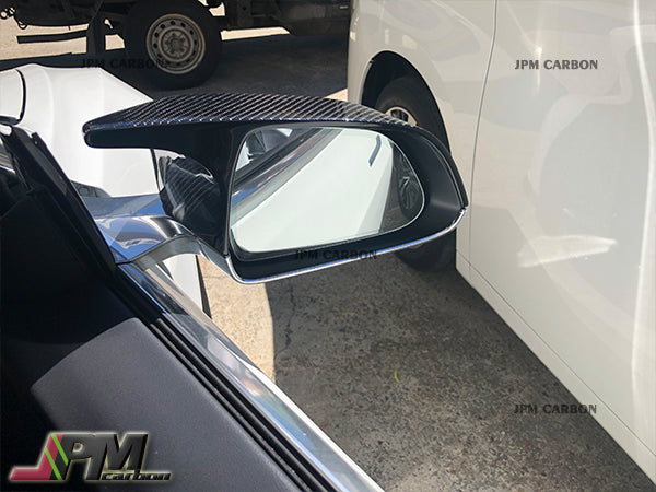 Carbon Fiber Replacement Mirror Covers Fits For 2017-2023 Tesla Model 3 Only