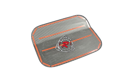 Fuel Lid Add-On Insert (Dry Carbon - Gloss) For 2017-2021 Honda Civic 5Dr Hatchback/Type R (FK8)