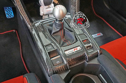 Shift Boot Cover (Dry Carbon - Gloss) For 2017-2021 Honda Civic Type R (FK8)