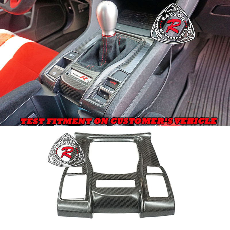 Shift Boot Cover (Dry Carbon - Matte) For 2017-2021 Honda Civic Type R (FK8)