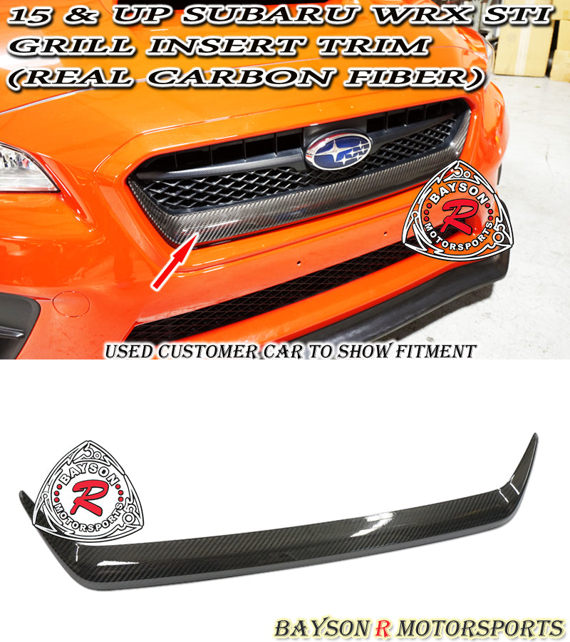 Carbon Fiber Front Grille Insert For 2015-2017 Subaru WRX Sti