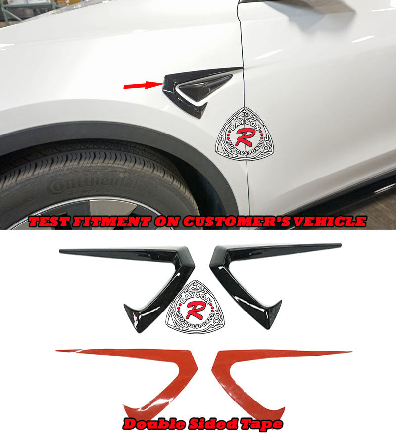 F Style Fender Trim For 2020-2024 Tesla Model-Y