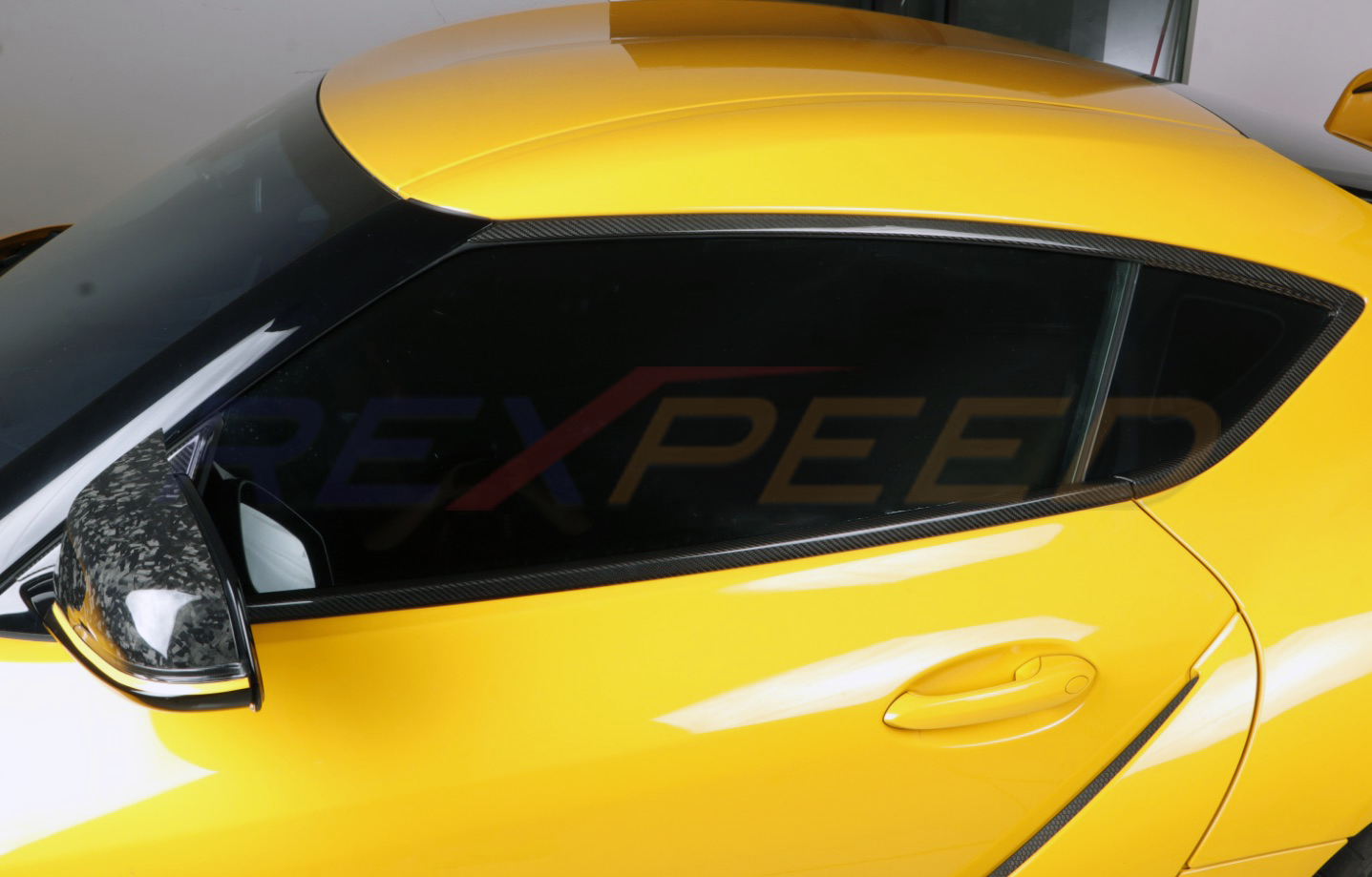 Rexpeed - Supra GR 2020+ Dry Carbon Door/Window Moulding Cover