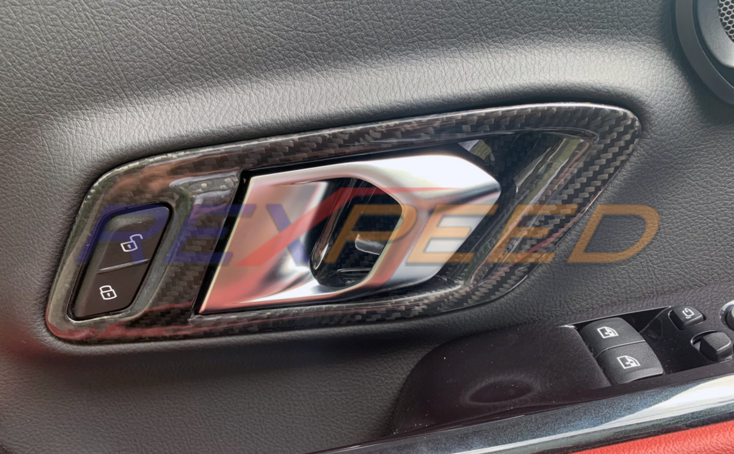 Rexpeed - Supra GR 2020+ Dry Carbon Inner Door Handle Cover (4pcs)