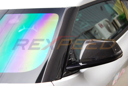 Rexpeed - Supra GR 2020+ Dry Carbon Exterior A Pillar Covers