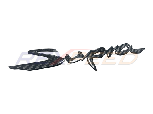 Rexpeed - Supra GR 2020+ Dry Carbon Rear Bumper Badge Replacement