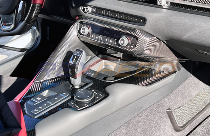 Rexpeed - Supra GR 2020+ Dry Carbon Center Console Covers(2pcs)-LHD AT Models only