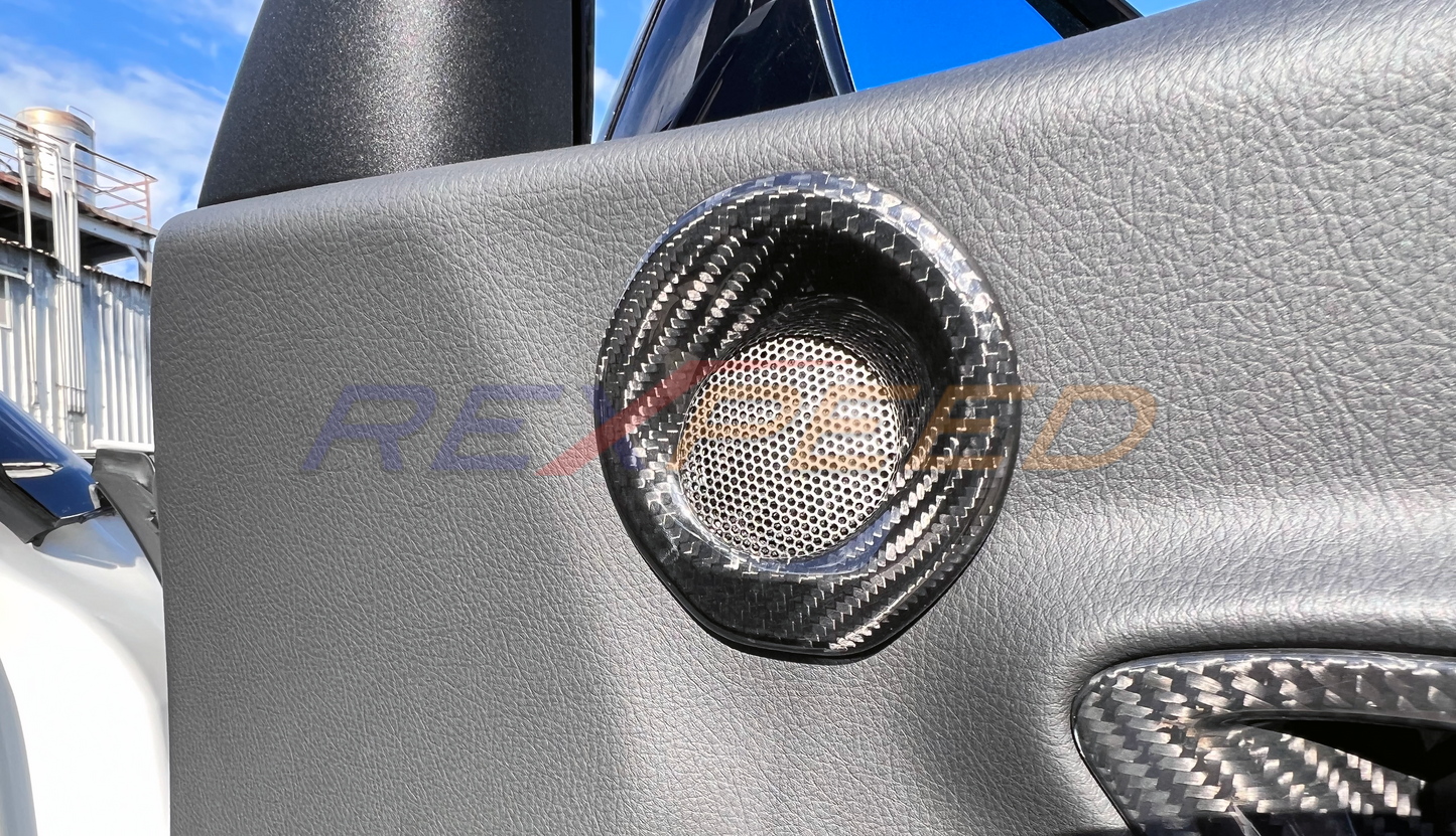 Rexpeed - Supra GR 2020+ Dry Carbon Door Audio Speaker Covers (2pcs)