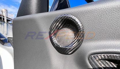 Rexpeed - Supra GR 2020+ Dry Carbon Door Audio Speaker Covers (2pcs)