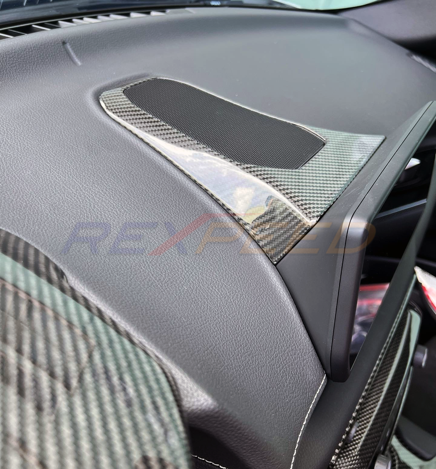 Rexpeed - Supra GR 2020+ Dry Carbon Center Speaker Cover