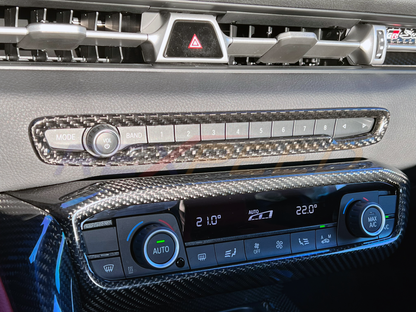 Rexpeed - Supra GR 2020+ Dry Carbon Central Volume CD Switch Panel Trim Cover