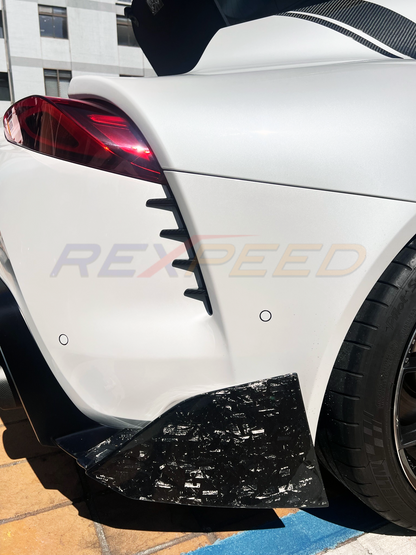 Rexpeed - Supra GR 2020+ Dry Carbon Rear Duct Cover Set (2pc)