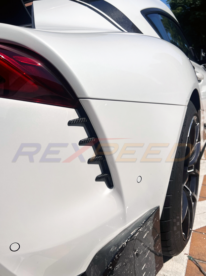 Rexpeed - Supra GR 2020+ Dry Carbon Rear Duct Cover Set (2pc)