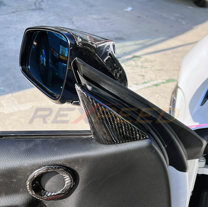 Rexpeed - Supra GR 2020+ Carbon Fiber Interior Door / Mirror Trim