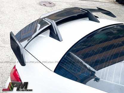 MP Style Carbon Fiber Trunk Spoiler Fits For Most Cars with Flat Trunk