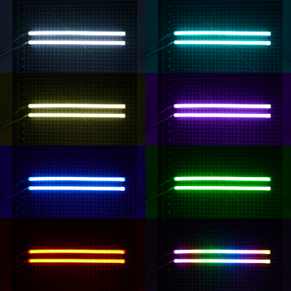 Universal Flexible DRL Tube Diffused Strips | Multicolor
